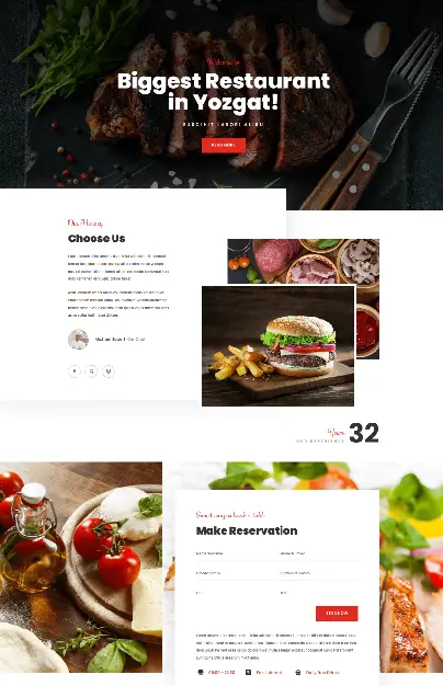 restaurant Divi Magic WordPress Divi layouts